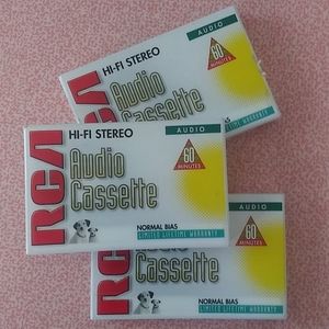 Mixtape Materials (3) NEW RCA Audio Cassettes